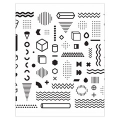 Pattern Hipster Abstract Form Geometric Line Variety Shapes Polkadots Fashion Style Seamless Toiletries Pouch from ArtsNow.com Back