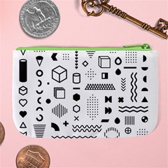 Pattern Hipster Abstract Form Geometric Line Variety Shapes Polkadots Fashion Style Seamless Large Coin Purse from ArtsNow.com Back