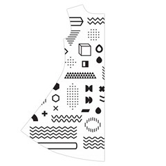 Pattern Hipster Abstract Form Geometric Line Variety Shapes Polkadots Fashion Style Seamless Short Sleeve V Back Left