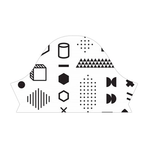 Pattern Hipster Abstract Form Geometric Line Variety Shapes Polkadots Fashion Style Seamless Short Sleeve V Right Sleeve