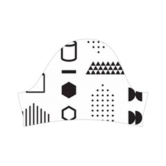 Pattern Hipster Abstract Form Geometric Line Variety Shapes Polkadots Fashion Style Seamless Kids  Short Sleeve Velvet Dress from ArtsNow.com Right Sleeve