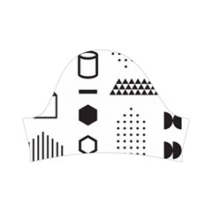 Pattern Hipster Abstract Form Geometric Line Variety Shapes Polkadots Fashion Style Seamless Kids  Short Sleeve Velvet Dress from ArtsNow.com Left Sleeve