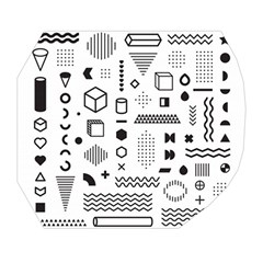 Pattern Hipster Abstract Form Geometric Line Variety Shapes Polkadots Fashion Style Seamless Belt Pouch Bag (Small) from ArtsNow.com Tape