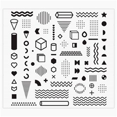 Pattern Hipster Abstract Form Geometric Line Variety Shapes Polkadots Fashion Style Seamless Roll Up Canvas Pencil Holder (S) from ArtsNow.com Front