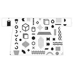 Pattern Hipster Abstract Form Geometric Line Variety Shapes Polkadots Fashion Style Seamless Wristlet Pouch Bag (Small) from ArtsNow.com Front