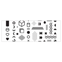 Pattern Hipster Abstract Form Geometric Line Variety Shapes Polkadots Fashion Style Seamless Wristlet Pouch Bag (Small) from ArtsNow.com Bottom