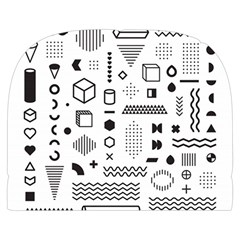 Pattern Hipster Abstract Form Geometric Line Variety Shapes Polkadots Fashion Style Seamless Make Up Case (Small) from ArtsNow.com Front