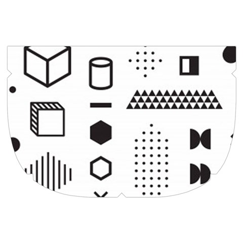 Pattern Hipster Abstract Form Geometric Line Variety Shapes Polkadots Fashion Style Seamless Make Up Case (Small) from ArtsNow.com Side Right