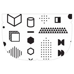 Pattern Hipster Abstract Form Geometric Line Variety Shapes Polkadots Fashion Style Seamless Make Up Case (Small) from ArtsNow.com Side Right