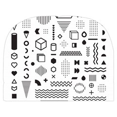 Pattern Hipster Abstract Form Geometric Line Variety Shapes Polkadots Fashion Style Seamless Make Up Case (Medium) from ArtsNow.com Back