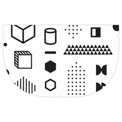 Pattern Hipster Abstract Form Geometric Line Variety Shapes Polkadots Fashion Style Seamless Make Up Case (Medium) from ArtsNow.com Side Left