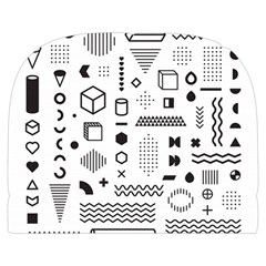Pattern Hipster Abstract Form Geometric Line Variety Shapes Polkadots Fashion Style Seamless Make Up Case (Large) from ArtsNow.com Back