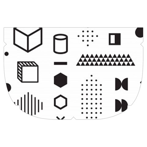 Pattern Hipster Abstract Form Geometric Line Variety Shapes Polkadots Fashion Style Seamless Make Up Case (Large) from ArtsNow.com Side Right