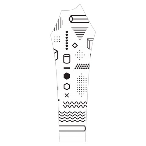 Pattern Hipster Abstract Form Geometric Line Variety Shapes Polkadots Fashion Style Seamless Women s Long Sleeve Raglan T Sleeve Left