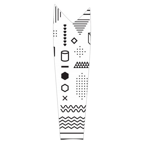 Pattern Hipster Abstract Form Geometric Line Variety Shapes Polkadots Fashion Style Seamless Women s Long Sleeve Raglan T Left Sleeve Side