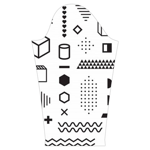 Pattern Hipster Abstract Form Geometric Line Variety Shapes Polkadots Fashion Style Seamless Kids  Midi Sailor Dress from ArtsNow.com Sleeve Left