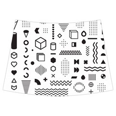 Pattern Hipster Abstract Form Geometric Line Variety Shapes Polkadots Fashion Style Seamless Kids  Midi Sailor Dress from ArtsNow.com Back Skirt