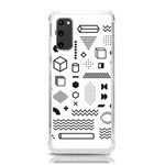 Pattern Hipster Abstract Form Geometric Line Variety Shapes Polkadots Fashion Style Seamless Samsung Galaxy S20 6.2 Inch TPU UV Case