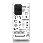 Pattern Hipster Abstract Form Geometric Line Variety Shapes Polkadots Fashion Style Seamless Samsung Galaxy S20 Ultra 6.9 Inch TPU UV Case