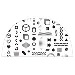 Pattern Hipster Abstract Form Geometric Line Variety Shapes Polkadots Fashion Style Seamless Anti Scalding Pot Cap
