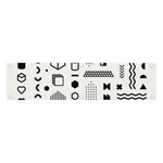 Pattern Hipster Abstract Form Geometric Line Variety Shapes Polkadots Fashion Style Seamless Banner and Sign 4  x 1 