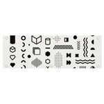 Pattern Hipster Abstract Form Geometric Line Variety Shapes Polkadots Fashion Style Seamless Banner and Sign 6  x 2 