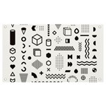 Pattern Hipster Abstract Form Geometric Line Variety Shapes Polkadots Fashion Style Seamless Banner and Sign 7  x 4 