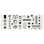 Pattern Hipster Abstract Form Geometric Line Variety Shapes Polkadots Fashion Style Seamless Banner and Sign 9  x 3 