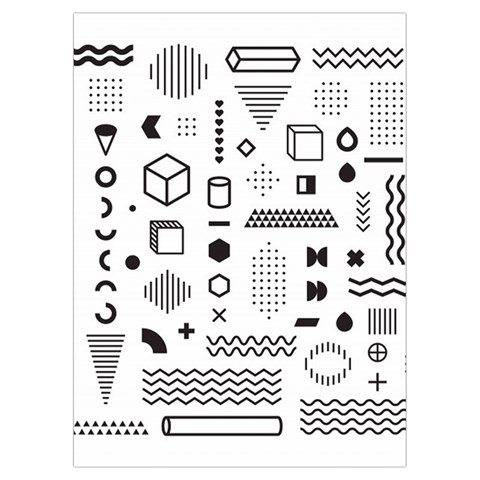 Pattern Hipster Abstract Form Geometric Line Variety Shapes Polkadots Fashion Style Seamless Playing Cards Single Design (Rectangle) with Custom Box from ArtsNow.com Card