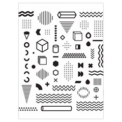 Pattern Hipster Abstract Form Geometric Line Variety Shapes Polkadots Fashion Style Seamless Playing Cards Single Design (Rectangle) with Custom Box from ArtsNow.com Card