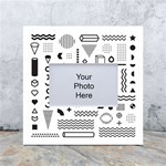 Pattern Hipster Abstract Form Geometric Line Variety Shapes Polkadots Fashion Style Seamless White Box Photo Frame 4  x 6 
