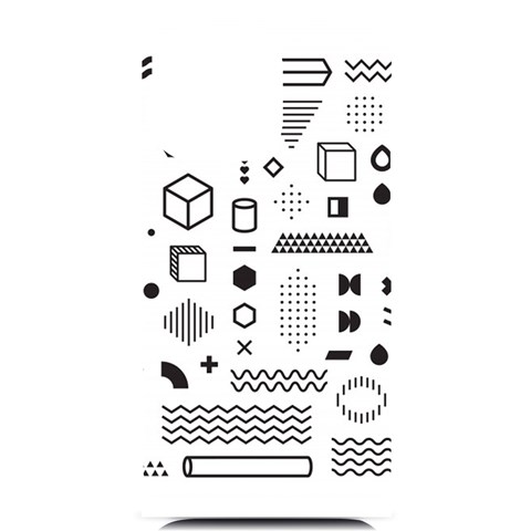 Pattern Hipster Abstract Form Geometric Line Variety Shapes Polkadots Fashion Style Seamless iPhone 14 Pro Max Black UV Print Case from ArtsNow.com Front