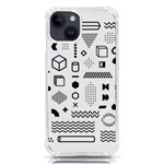 Pattern Hipster Abstract Form Geometric Line Variety Shapes Polkadots Fashion Style Seamless iPhone 14 TPU UV Print Case