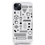 Pattern Hipster Abstract Form Geometric Line Variety Shapes Polkadots Fashion Style Seamless iPhone 14 Plus TPU UV Print Case