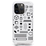 Pattern Hipster Abstract Form Geometric Line Variety Shapes Polkadots Fashion Style Seamless iPhone 14 Pro TPU UV Print Case
