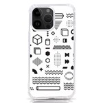 Pattern Hipster Abstract Form Geometric Line Variety Shapes Polkadots Fashion Style Seamless iPhone 14 Pro Max TPU UV Print Case