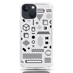 Pattern Hipster Abstract Form Geometric Line Variety Shapes Polkadots Fashion Style Seamless iPhone 13 mini TPU UV Print Case