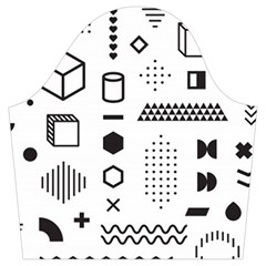 Pattern Hipster Abstract Form Geometric Line Variety Shapes Polkadots Fashion Style Seamless Trumpet Sleeve Cropped Top from ArtsNow.com Sleeve Right