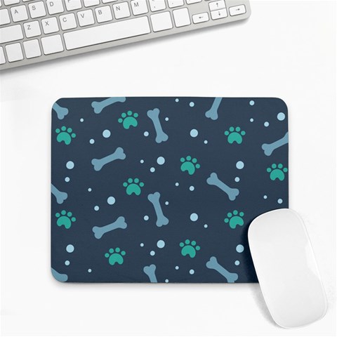Bons Foot Prints Pattern Background Small Mousepad from ArtsNow.com Front