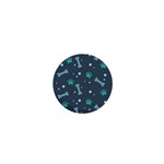 Bons Foot Prints Pattern Background 1  Mini Magnets