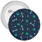 Bons Foot Prints Pattern Background 3  Buttons