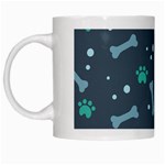 Bons Foot Prints Pattern Background White Mug