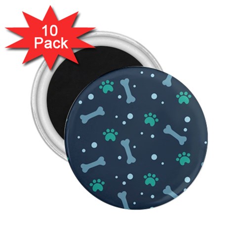 Bons Foot Prints Pattern Background 2.25  Magnets (10 pack)  from ArtsNow.com Front