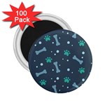 Bons Foot Prints Pattern Background 2.25  Magnets (100 pack) 