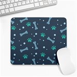 Bons Foot Prints Pattern Background Large Mousepad