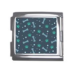Bons Foot Prints Pattern Background Mega Link Italian Charm (18mm)