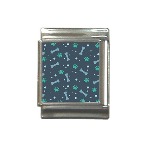 Bons Foot Prints Pattern Background Italian Charm (13mm) from ArtsNow.com Front