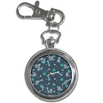 Bons Foot Prints Pattern Background Key Chain Watches