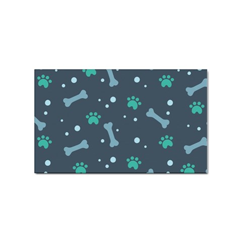 Bons Foot Prints Pattern Background Sticker (Rectangular) from ArtsNow.com Front