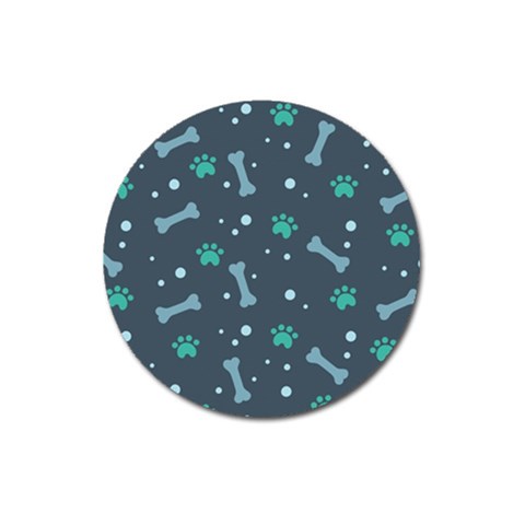 Bons Foot Prints Pattern Background Magnet 3  (Round) from ArtsNow.com Front